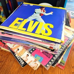 Lot of 6 Random Assorted Elvis Vintage Vinyl Records 33rpm
